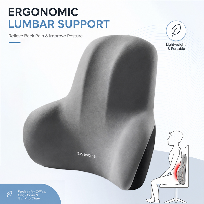 Office Chair Cushion - 1 Cojín de Soporte Lumbar de