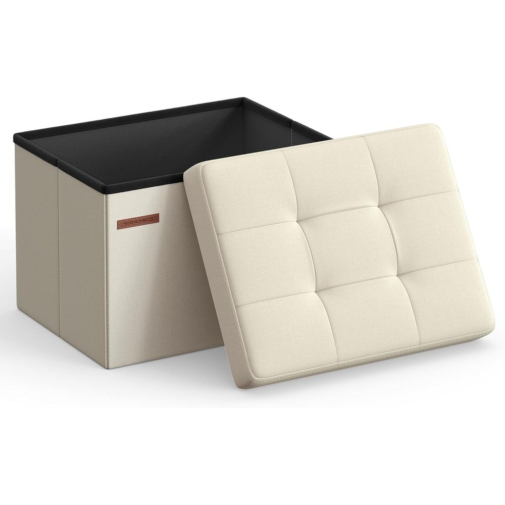 Office Stool - Otomana compacta con almacenamiento, taburete reposapiés,
