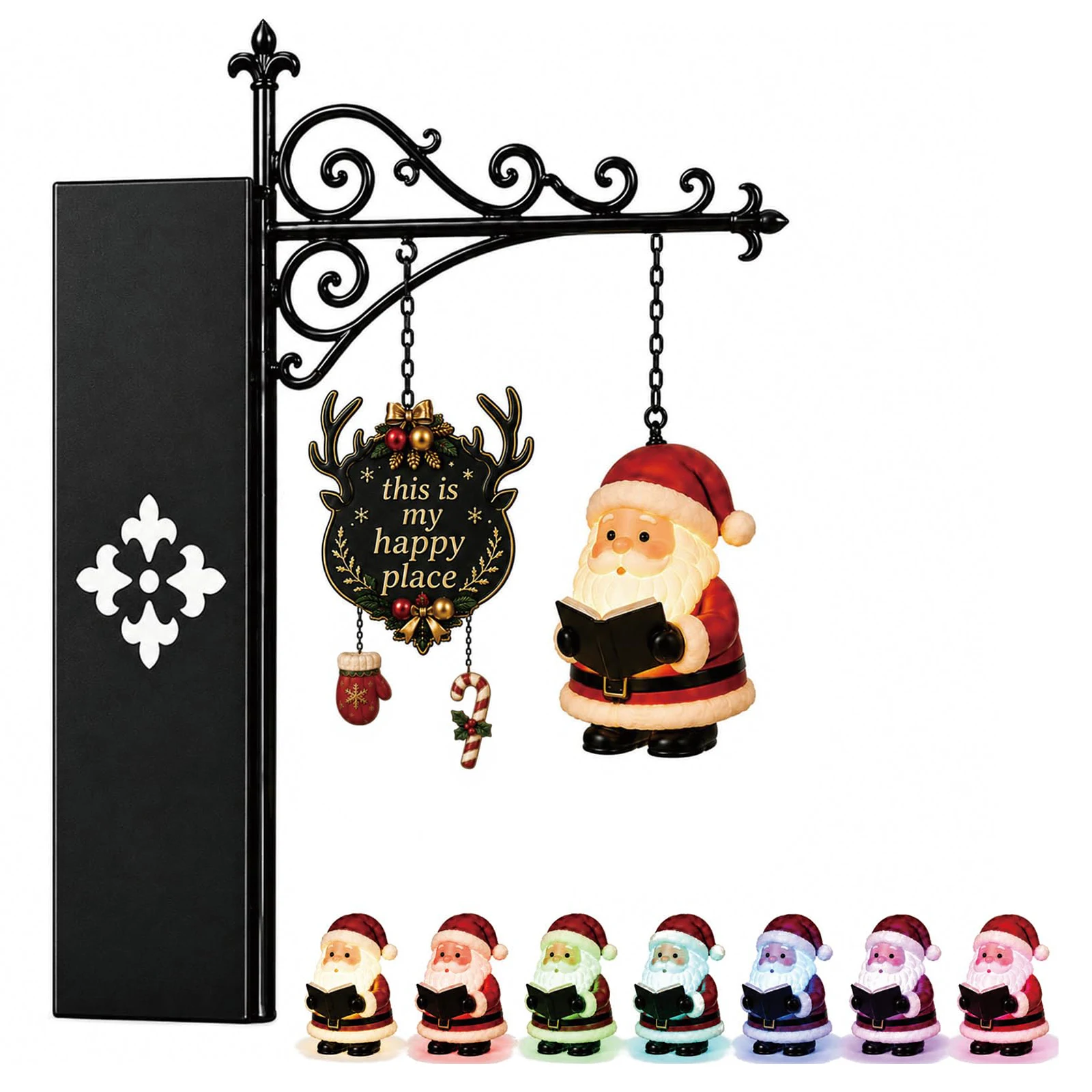 Bookshelf - Figura de Papá Noel para estantería,