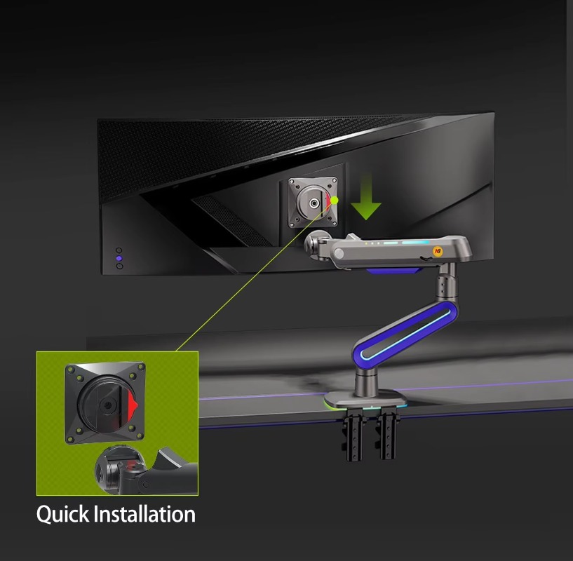 Monitor Stand - ERGONOMIC Brazo de monitor para juegos