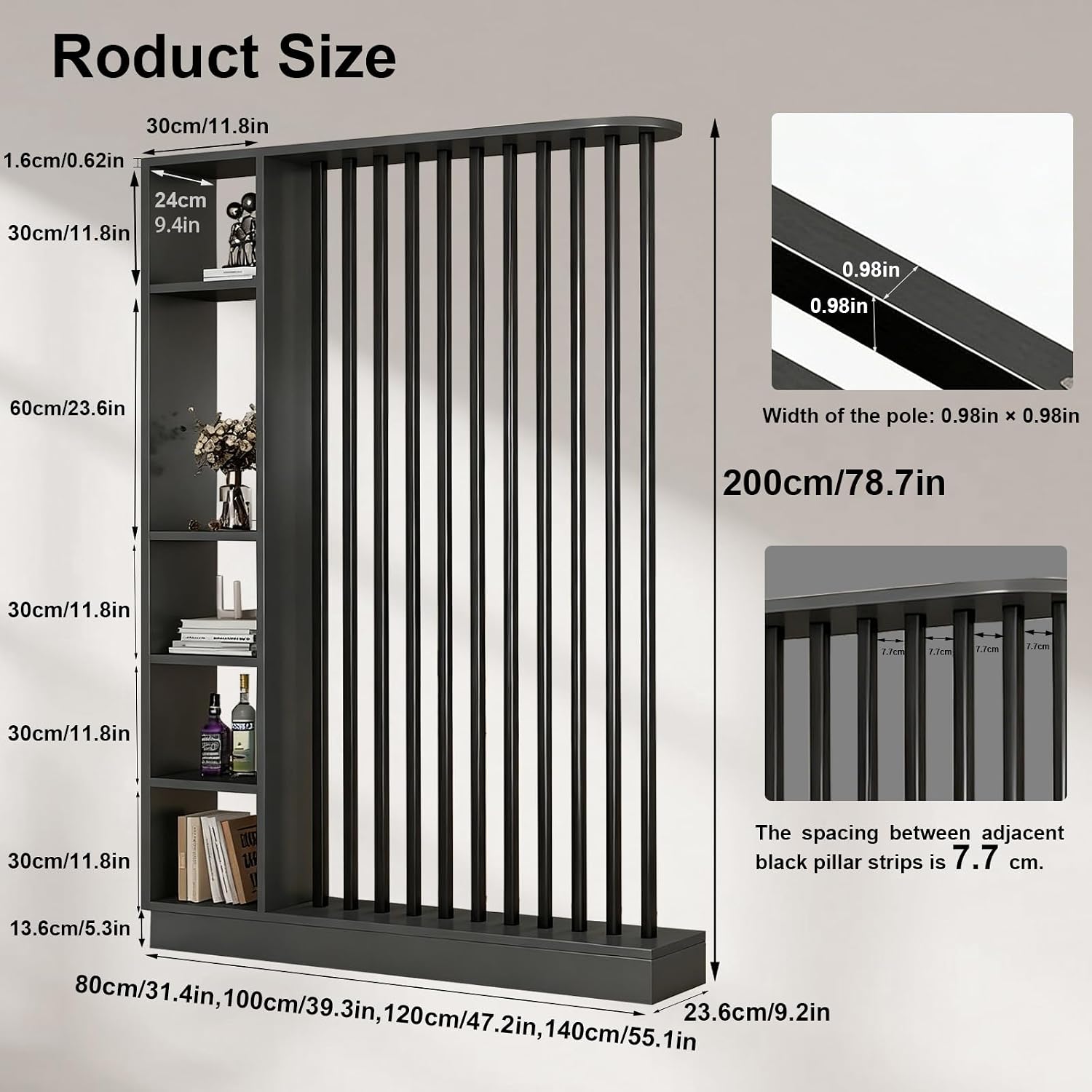 Separador de ambientes de suel - Partition Screen Divider reseña y precio