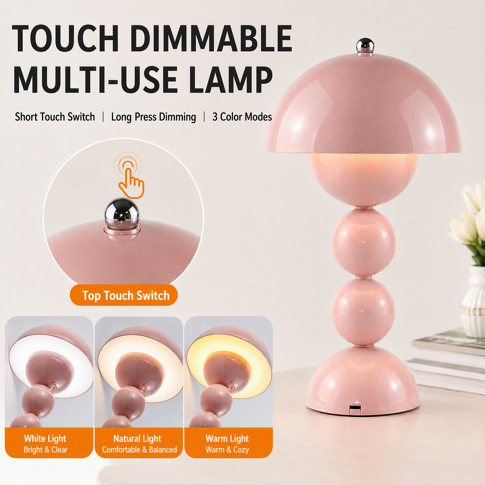 Lámpara de mesa vintage con fo - Desk Lamp reseña y precio