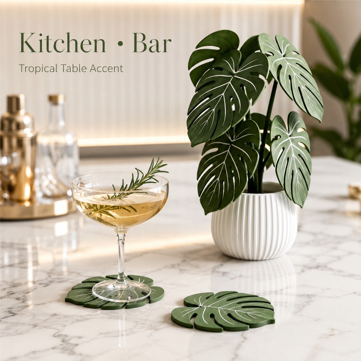 Posavasos de Planta Monstera,  - Office Furniture Brands reseña y precio