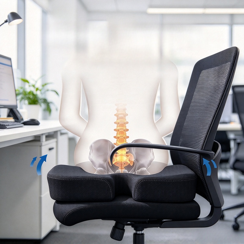Cojín ergonómico con forma de  - Office Chair Cushion reseña y precio