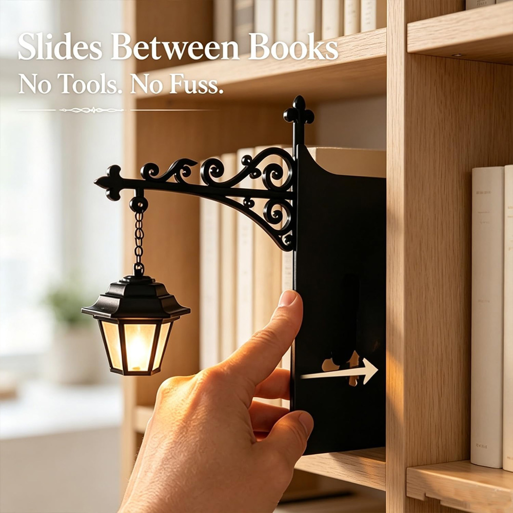 Linterna decorativa para bibli - Bookshelf reseña y precio