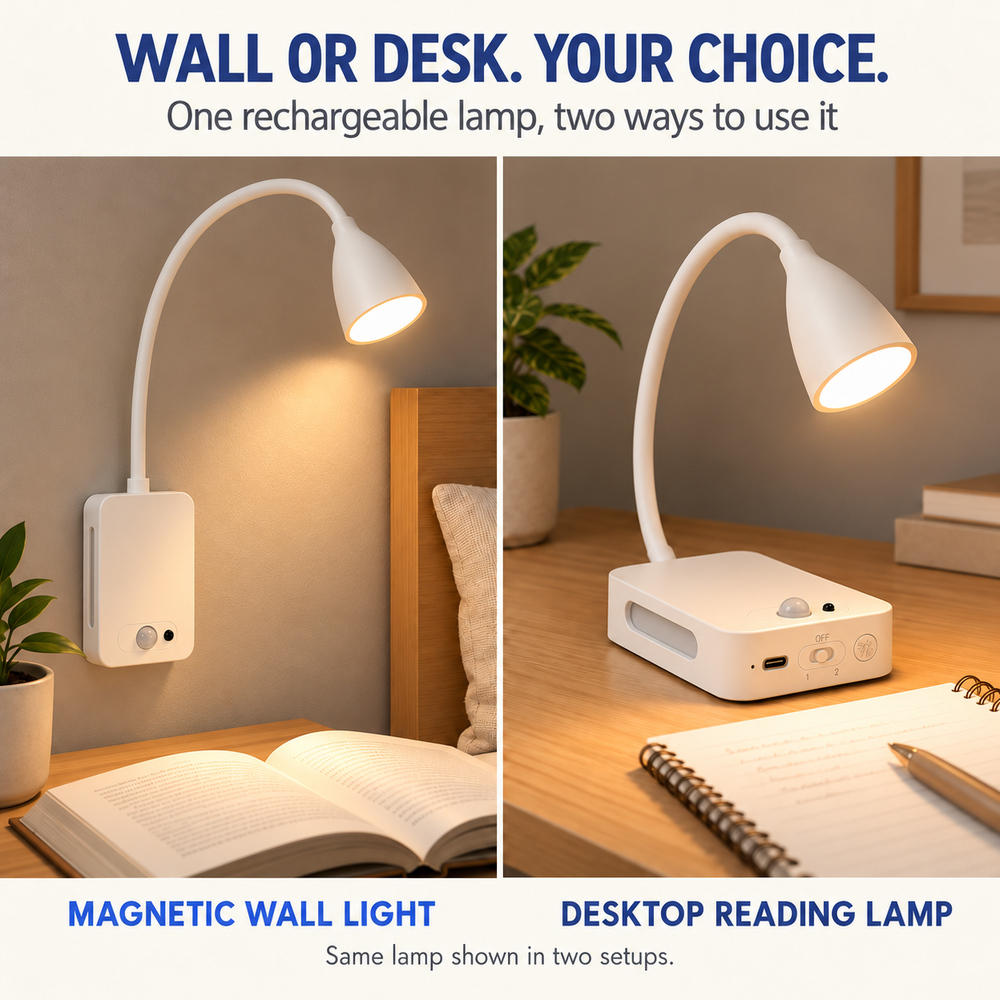 Lámpara de lectura LED magnéti - Desk Lamp reseña y precio